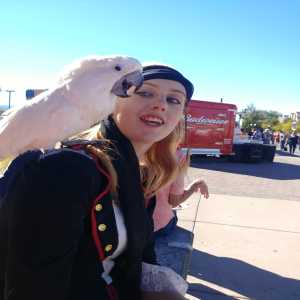 Girl with bird