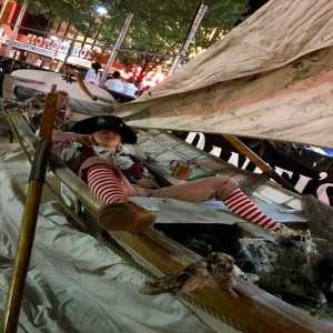 guy lying in boat