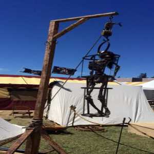skeleton hanging out