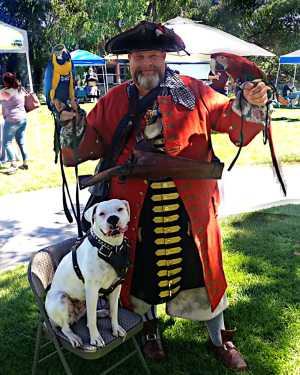 Captain birds and doggo
