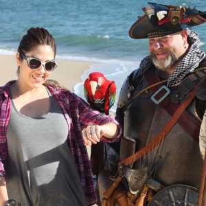 The Captain, Tova, and a young lady.