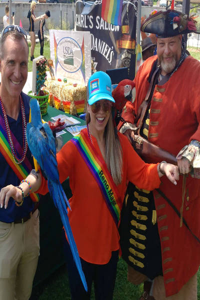 Cap with Reno City Mayor Hillary Schieve and Sheriff Darin Balaam